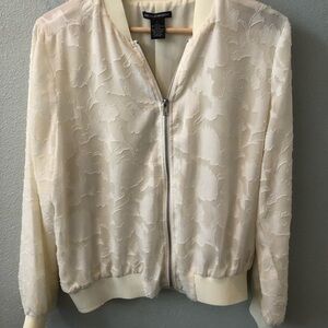 Sheer bomber jacket